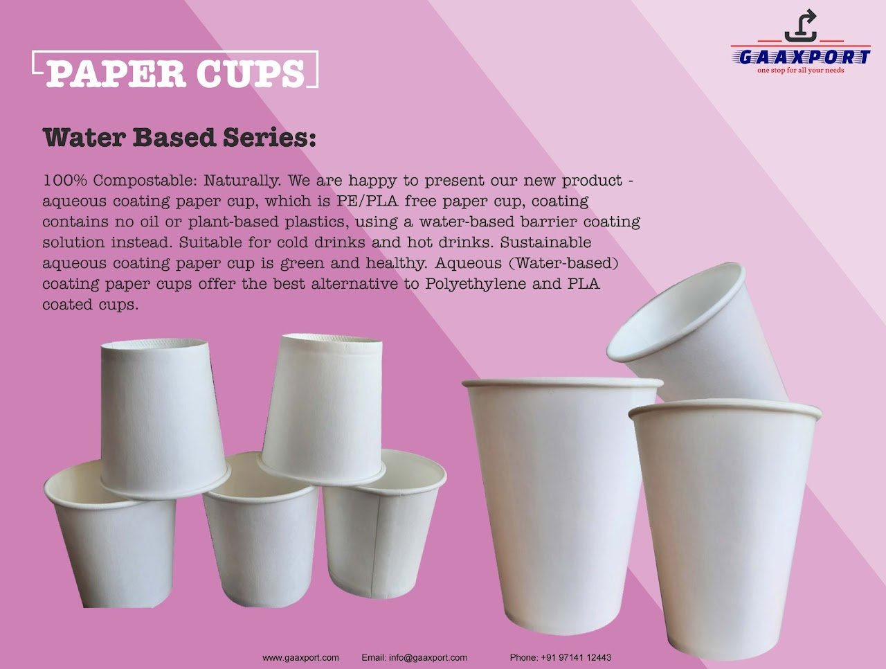 Paper Cups (Water Based Series)
